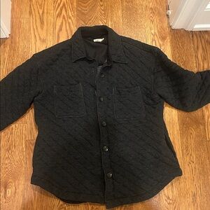 Faherty Charcoal Quilted Jacket